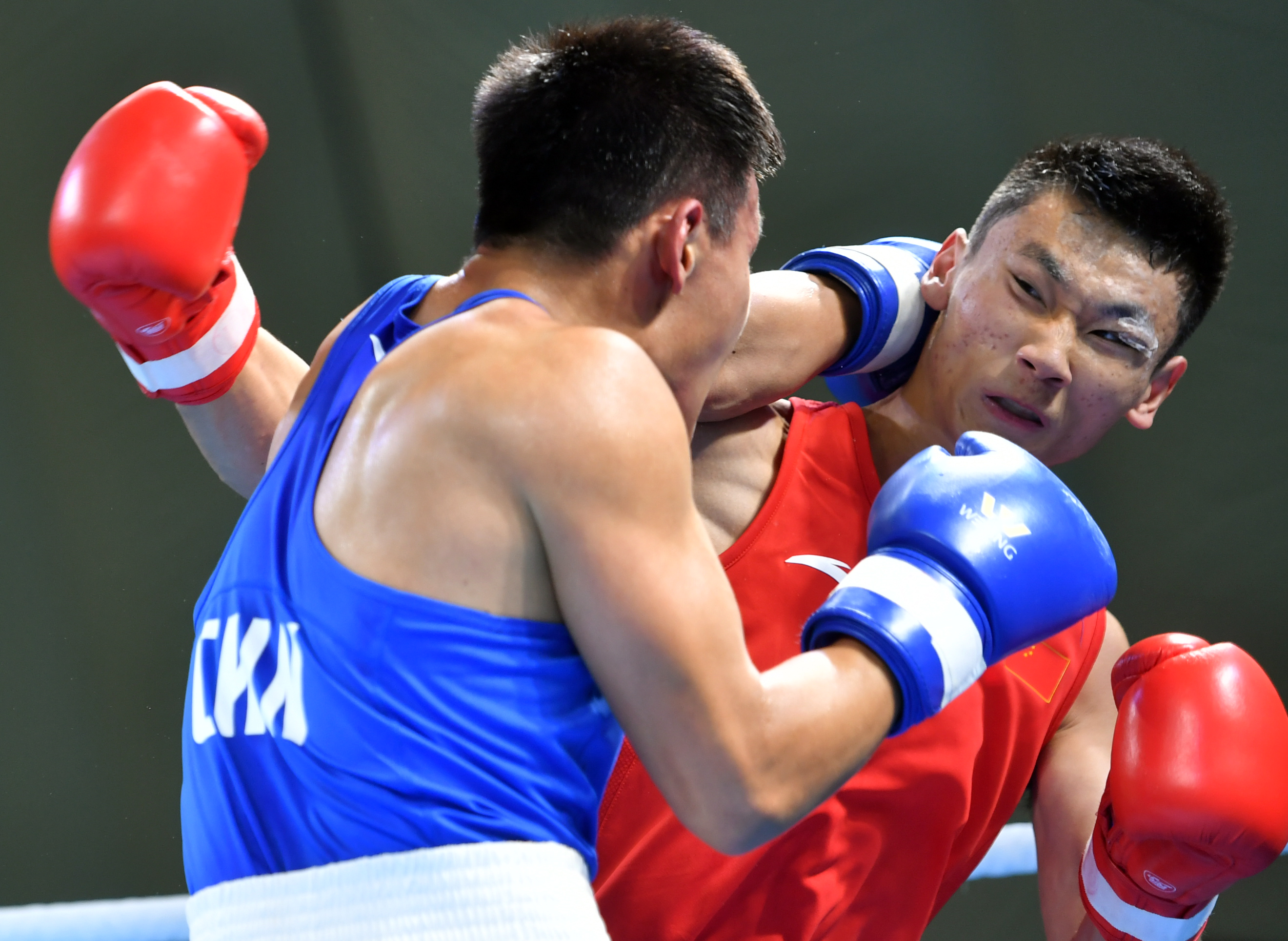 关于烈火燃情：拳击比赛中男子拼尽全力的信息